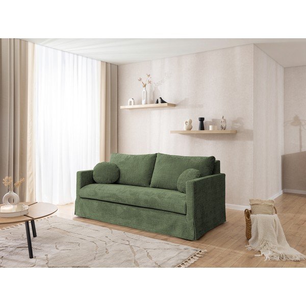 Žalios spalvos sofa 195 cm Paphos – Ropez-image-2