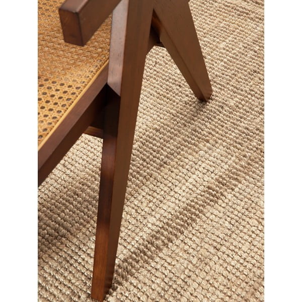 Kreminės spalvos iš džiuto apvalios formos kilimas ø 200 cm Bouclé Jaipur – Hanse Home-image-4