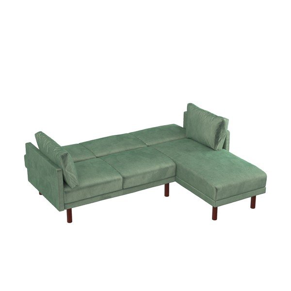 Žalia sofa lova kampinė sofa Clair - Støraa-image-3