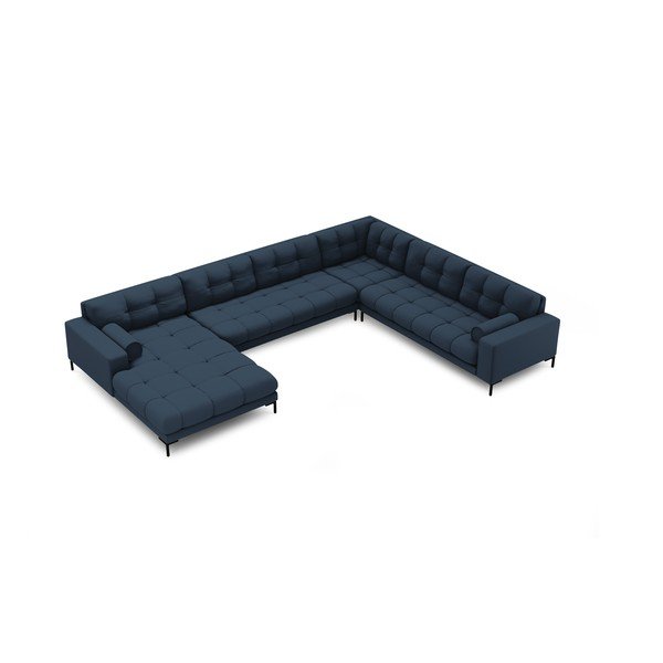 Kampinė sofa mėlynos spalvos (su dešiniuoju kampu) Bali – Cosmopolitan Design-image-4