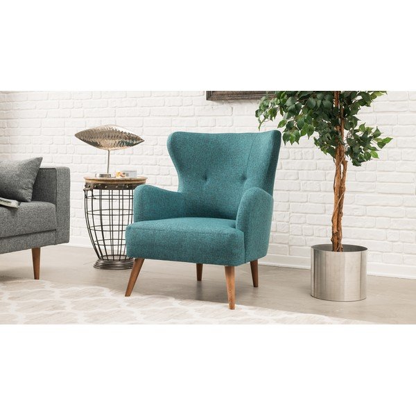 Mėlynas fotelis Balcab Home Jane Blue Eared-image-1