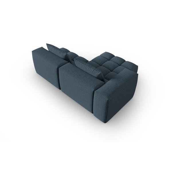 Tamsiai mėlynos spalvos kampinė sofa (su kairiuoju kampu/su gultu) Verona – Cosmopolitan Design-image-4