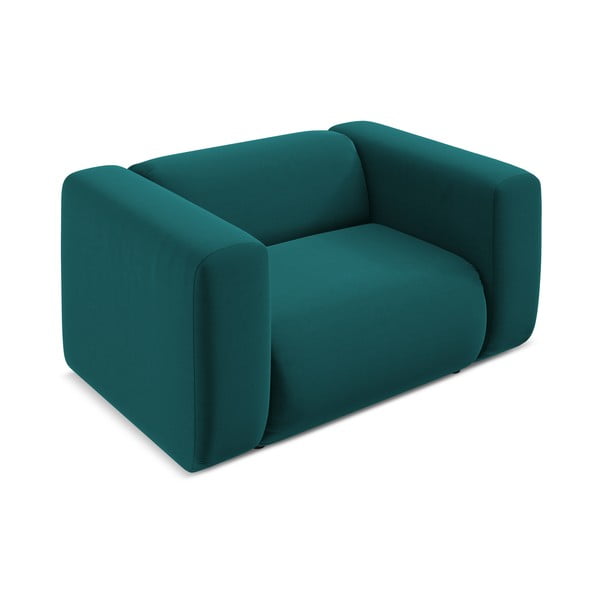 Turkio spalvos iš velveto krėslas Ekahi – Makamii-image-4