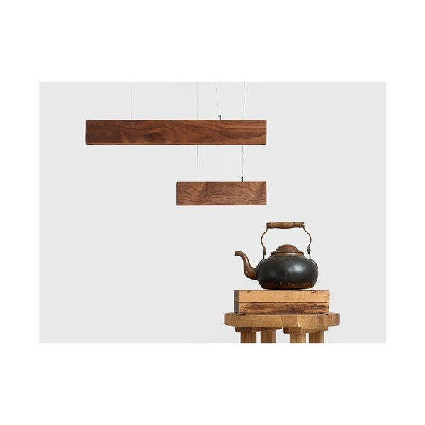 Pakabinamas šviestuvas iš riešutmedžio Custom Form Line Plus L-image-3