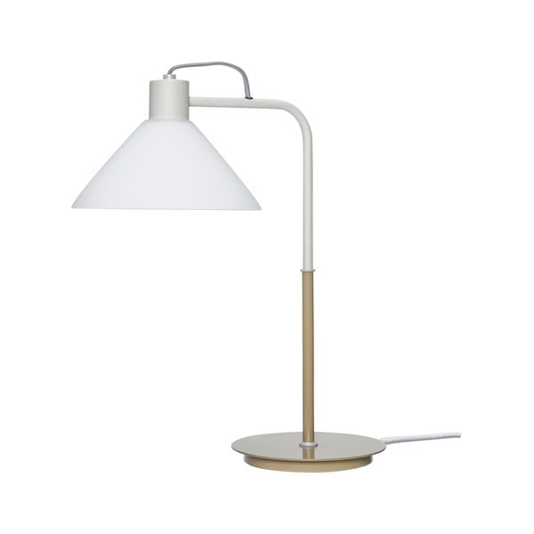 Stalinis šviestuvas baltos spalvos (aukštis 44 cm) su stiklo gaubtu Spot – Hübsch