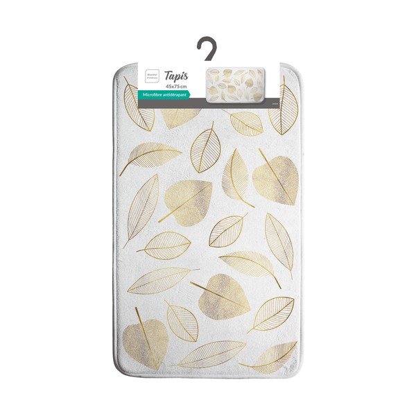 Baltos spalvos iš tekstilės vonios kilimėlis 45x75 cm Joya – douceur d'intérieur-image-2