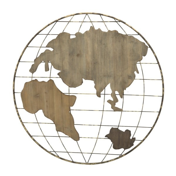 Mauro Ferretti Žemės rutulio žemėlapio sieninė dekoracija, ⌀ 88 cm