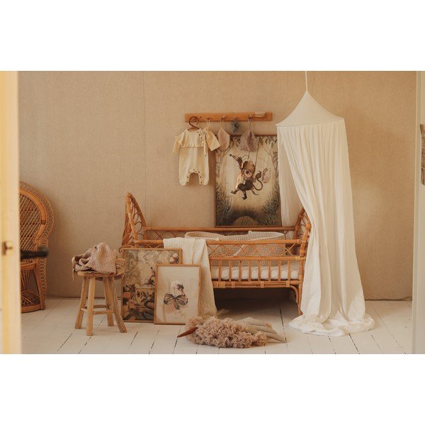 Baltos medvilnės baldakimas Cream - Moi Mili-image-4