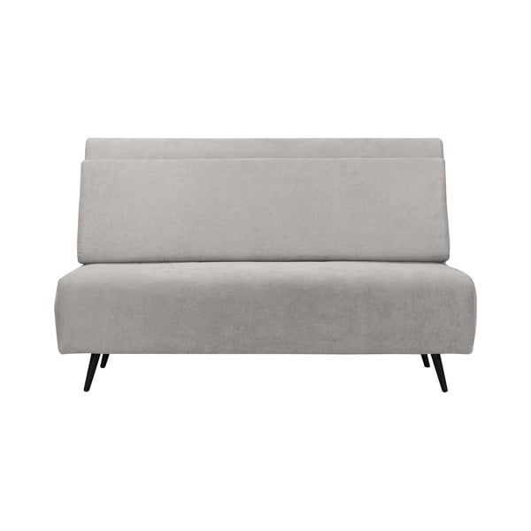Sulankstoma sofa šviesiai pilkos spalvos 87 cm Mallory – Støraa