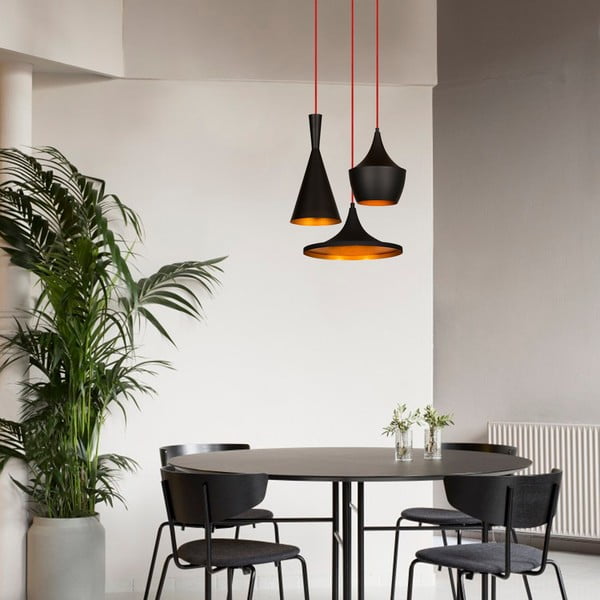 Juodos spalvos/vario spalvos kabantis šviestuvas ø 51 cm su metaliniu gaubtu Elmas – Opviq lights-image-1