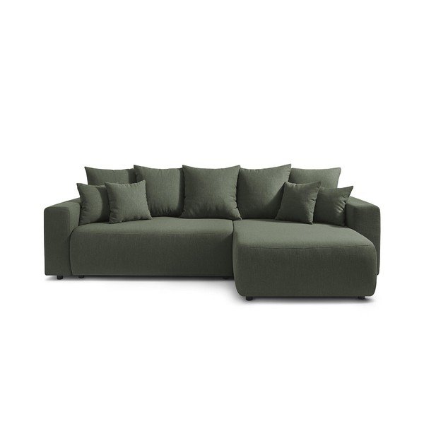 Žalia kampinė sofa-lova Bobochic Paris Envy-image-3