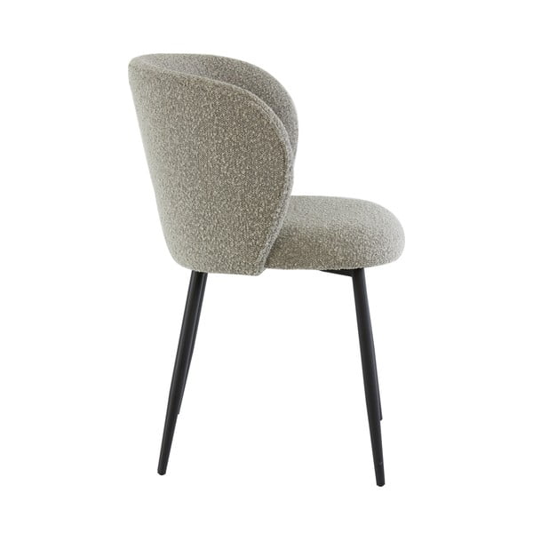 Pilkos spalvos iš audinio valgomojo kėdė Elyna – Light & Living-image-4