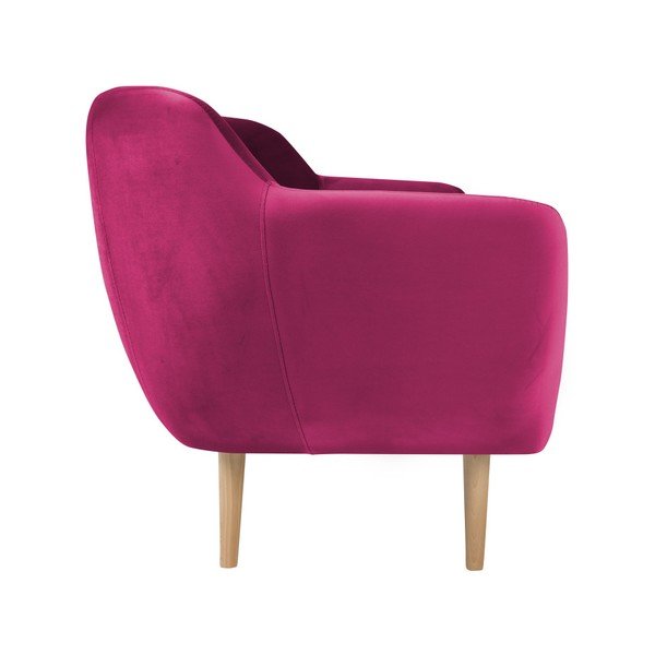 Rožinis fotelis Mazzini Sofas Amelie-image-1