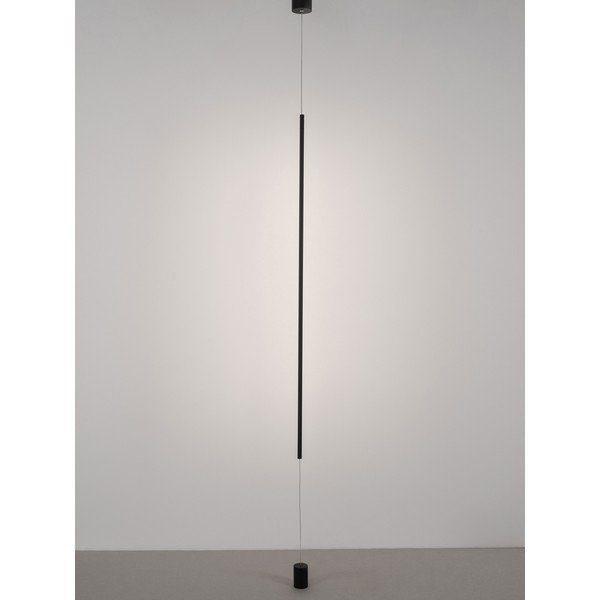 Matinės juodos spalvos iš aliuminio pastatomas šviestuvas LED (aukštis 300 cm) Elettra – Nova Luce-image-2