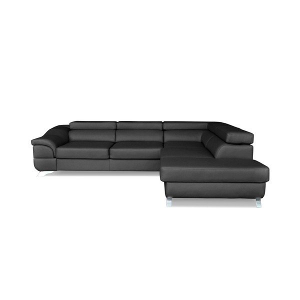 Tamsiai pilka kampinė sofa-lova "Windsor & Co. Sofos "Omnikron", dešinysis kampas-image-3