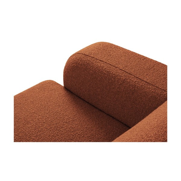Kampinė sofa rudos spalvos iš boucle (su dešiniuoju kampu) Molino – Micadoni Home-image-4