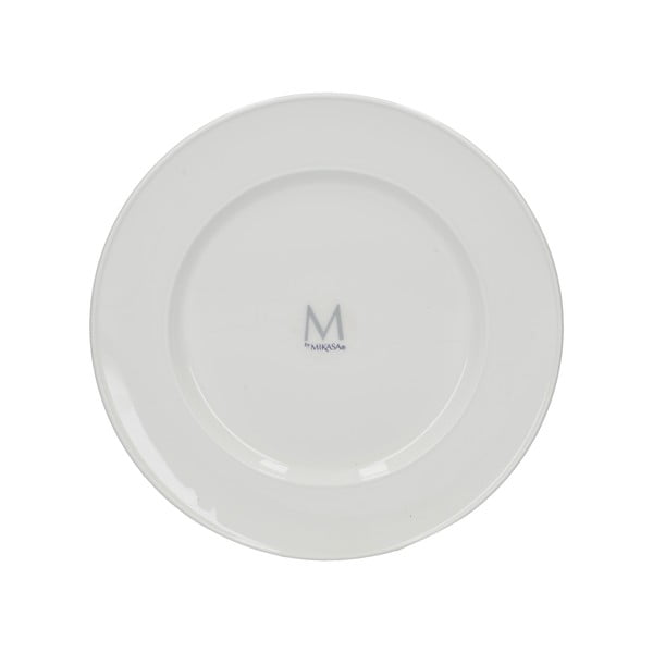 Balta porcelianinė lėkštė Mikasa Ridget, ø 22 cm-image-2