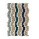 Rankų darbo mėlynos spalvos iš vilnos kilimas 140x200 cm Cascade Wool – Flair Rugs