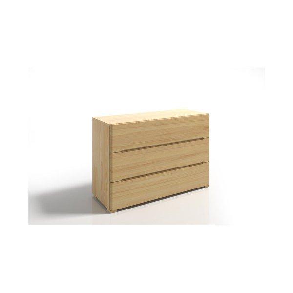 Pušies medienos komoda su 3 stalčiais SKANDICA Sparta-image-2