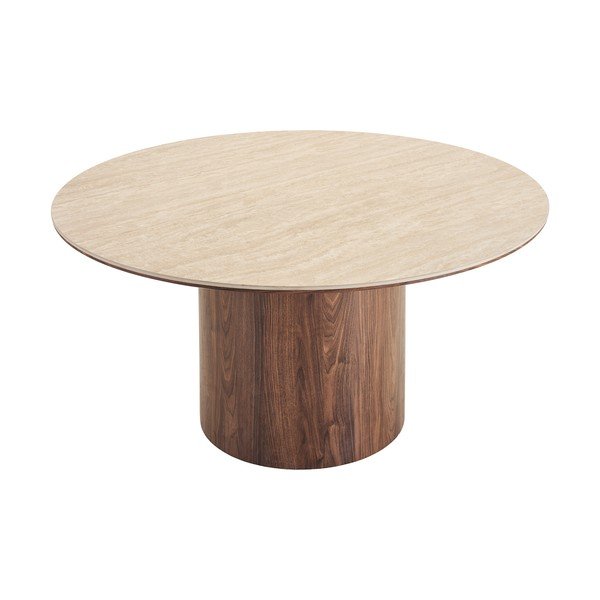 Iš keraminės plokštės apvalios formos valgomojo stalas ø 140 cm Delphi – House Nordic-image-2