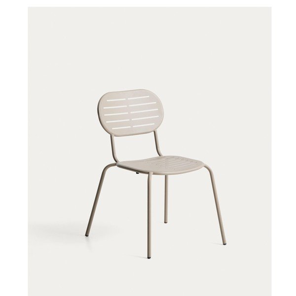 Taupe spalvos metalinė sodo kėdė Brai – Kave Home