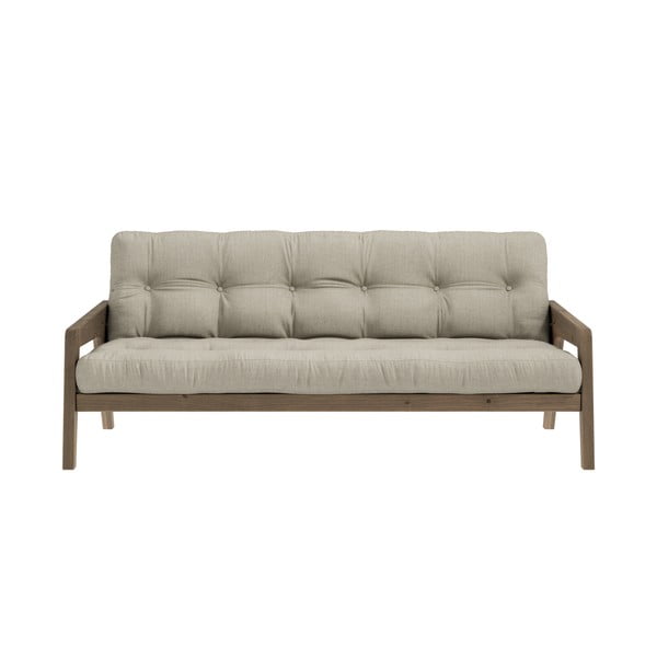 Smėlio spalvos sofa lova 204 cm Grab - Karup Design