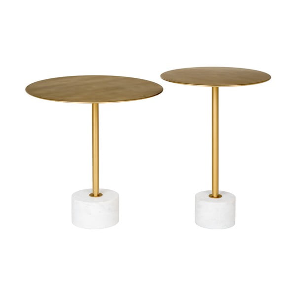 Iš metalo apvalios formos šoninis stalas ø 41 cm Lecco – House Nordic-image-2