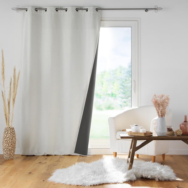 Garso izoliacija užuolaida kreminės spalvos 140x260 cm Jupiter – douceur d'intérieur-image-3