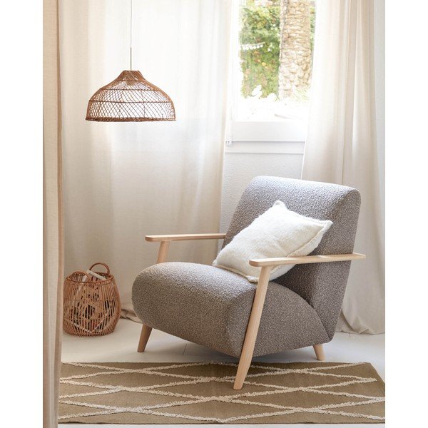 Iš vilnos mišinio dekoratyvinis pagalvės užvalkalas 45x45 cm Augustina – Kave Home-image-1
