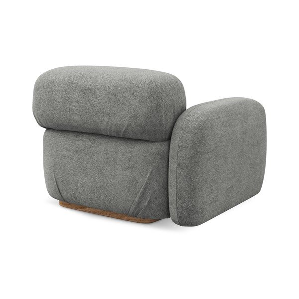 Pilkos spalvos iš boucle modulinė sofos dalis (su kairiuoju kampu) Ailani – Makamii-image-4