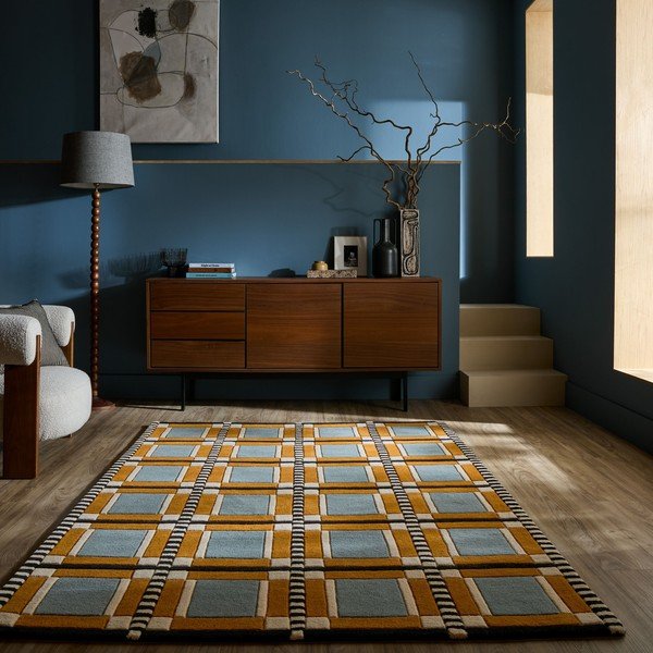 Rankų darbo iš vilnos kilimas 200x290 cm Quadro Wool – Flair Rugs-image-1