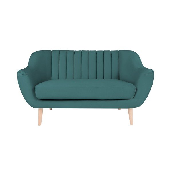 Turkio spalvos mėlyna dviejų vietų sofa "Micadoni Home Vincente
