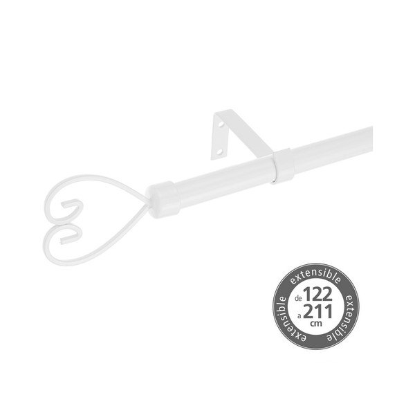 Išplečiamas užuolaidos strypas iš metalo 122 - 211 cm – Casa Selección-image-1