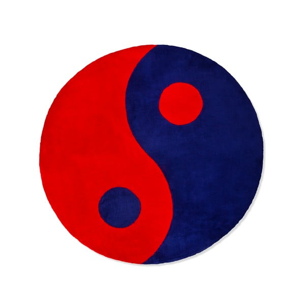 Vaikiškas kilimas Beybis Mėlyna ir raudona Jing Jang, 120 cm