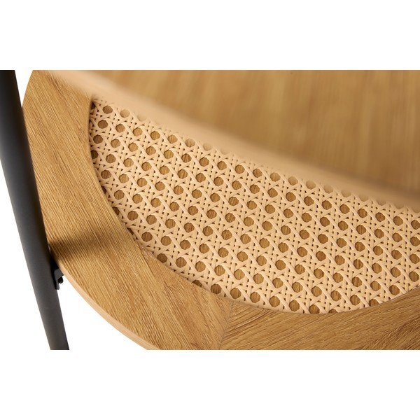 Apvalios formos šoninis stalas iš ąžuolo ø 50 cm Pensacola – Unique Furniture-image-2