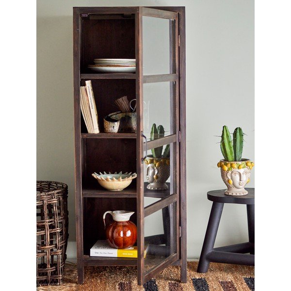 Iš kėnio masyvo vitrina natūralios spalvos 45x125 cm Marl – Bloomingville-image-1