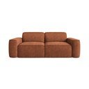 Terakotos spalvos iš šenilinio audinio sofa 204 cm Omao – Makamii