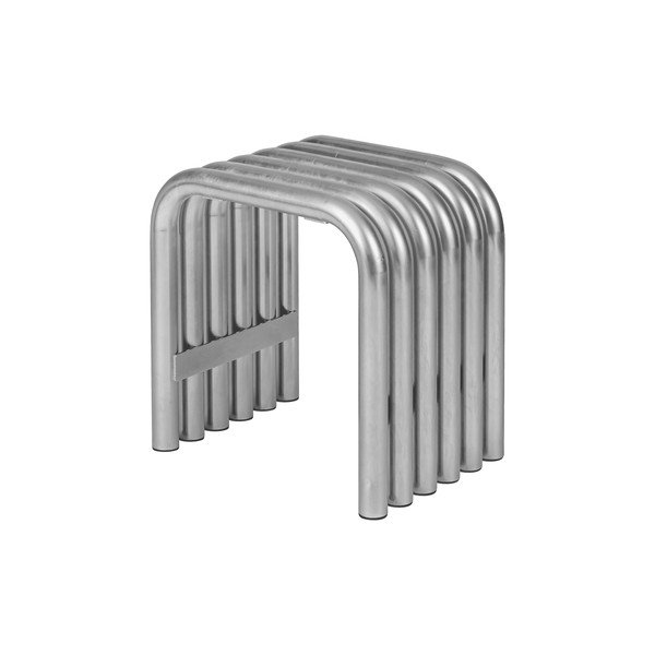 Sidabrinės spalvos metalinė sodo kėdė Nokk – noo.ma