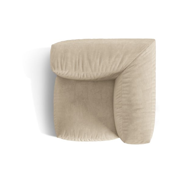 Smėlio spalvos iš velveto modulinė sofos dalis (kintama) Martina – Micadoni -image-4