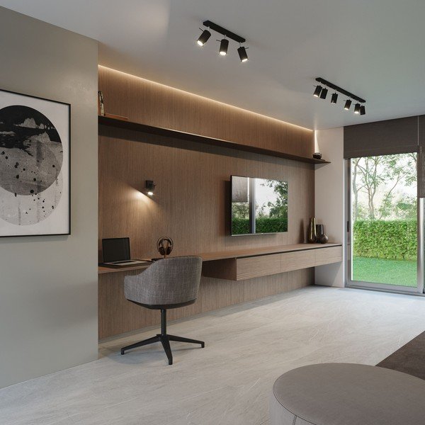 Juodos spalvos iš metalo taškinis šviestuvas ø 6 cm Etna – Sollux-image-3