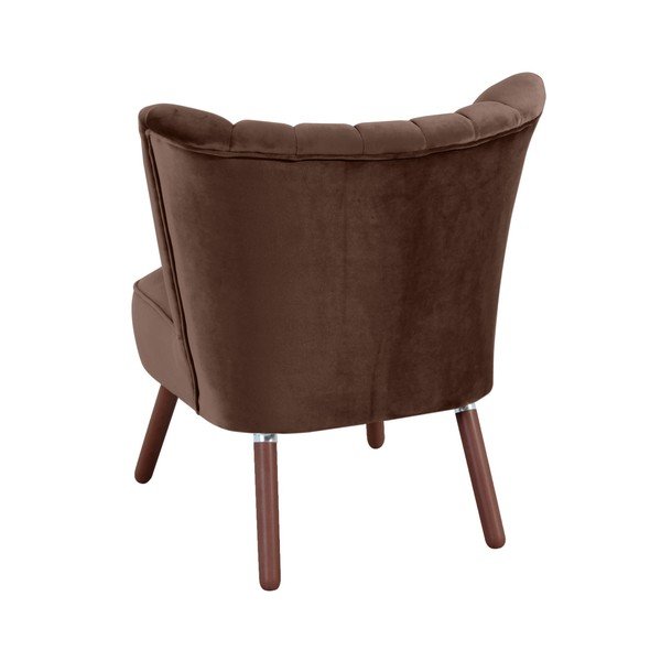 Tamsiai rudas fotelis "Max Winzer Alessandro Velour-image-2
