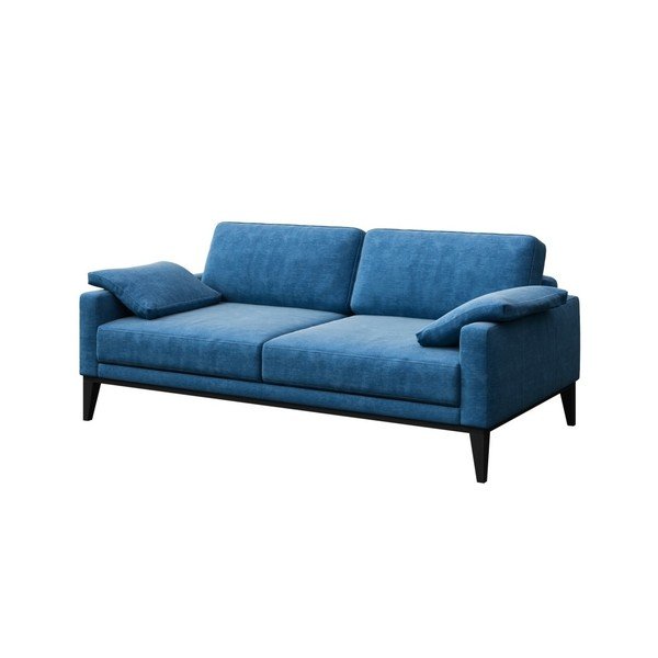Mėlyna dvivietė sofa su medinėmis kojomis MESONICA Musso Regular-image-1