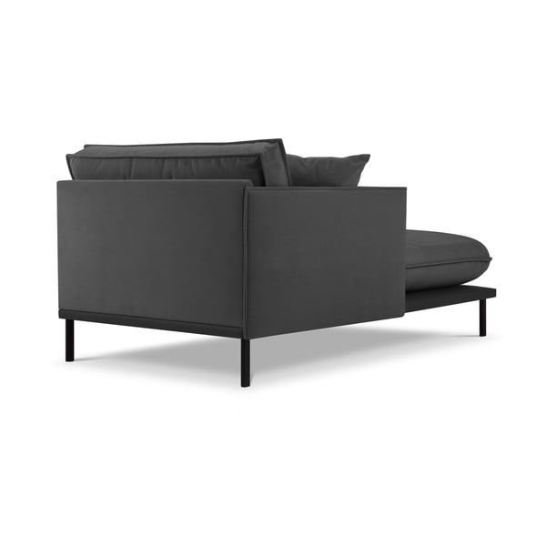 Iš velveto gultas tamsiai pilkos spalvos (su kairiuoju kampu) Auguste – Interieurs 86-image-2