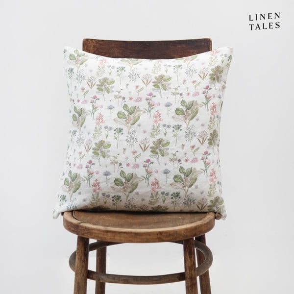 Dekoratyvinis pagalvės užvalkalas iš lino 40x40 cm White Botany – Linen Tales