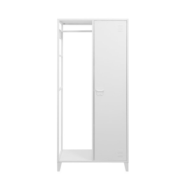 Atvira iš metalo drabužių spinta baltos spalvos 80x175 cm Salino – Støraa