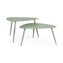 Iš plieno sodo kavos staliukai 2 vnt. 73,5x77,5 cm Yvonne – Bizzotto