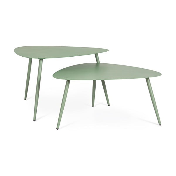 Iš plieno sodo kavos staliukai 2 vnt. 73,5x77,5 cm Yvonne – Bizzotto