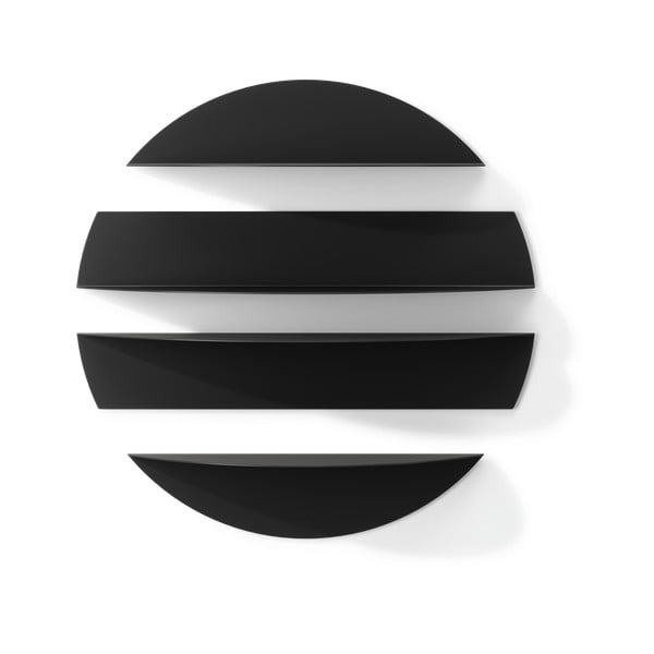 Sieninės lentynos iš metalo juodos spalvos 4 vnt. 76 cm Solis – Umbra-image-3