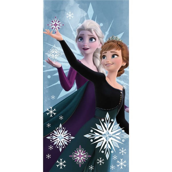 Iš medvilnės vaikiškas rankšluostis 70x140 cm Frozen "Snowflake" – Jerry Fabrics