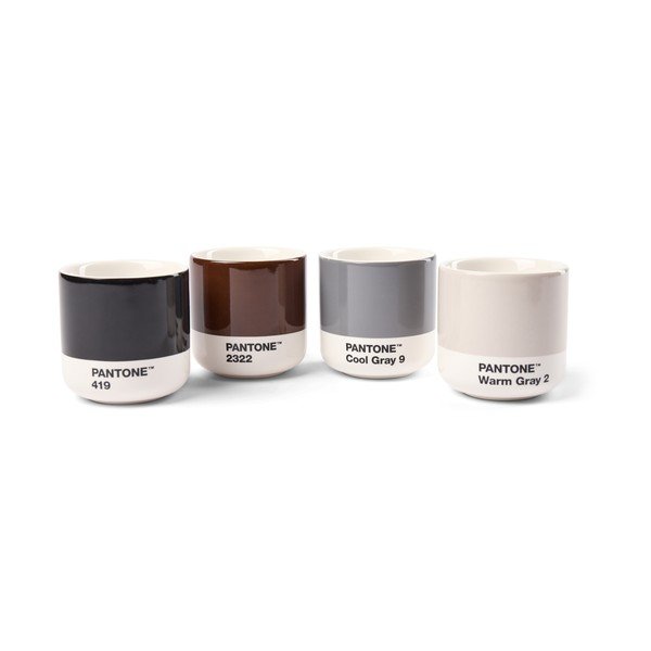 Iš porceliano puodeliai 4 vnt. espreso 100 ml Macchiato – Pantone
